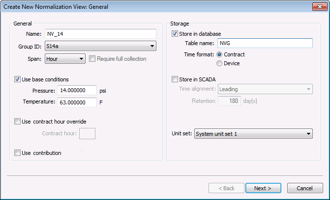 Create a New Normalization View